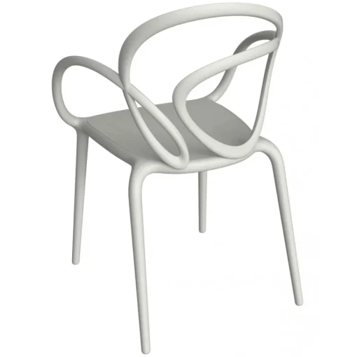 Qeeboo Furnishings-- Loop Chair Without Cushion - Set of 2 Pieces - White - Chair by Front - Furnishing - Home - Avvenice