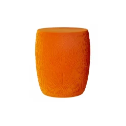 Qeeboo Furnishings-- Mexico Stool and Sidetable Velvet Finish - Orange - Chair by Studio Job - Furniture - Home - Avvenice