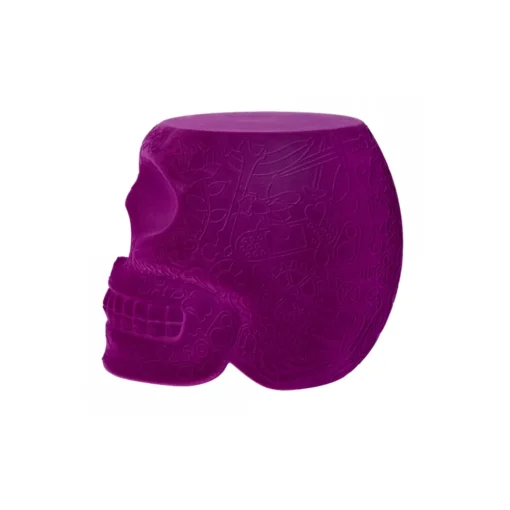 Qeeboo Furnishings-- Mexico Stool and Sidetable Velvet Finish - Violet - Chair by Studio Job - Furniture - Home - Avvenice
