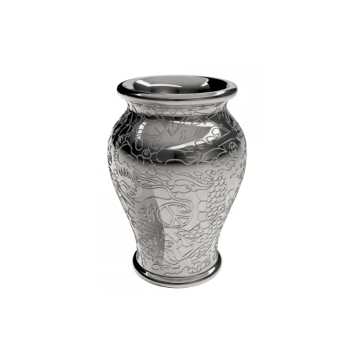 Qeeboo Home Accessories|Accessories-- Ming Planter and Champagne Cooler Metal Finish - Silver - Planter by Studio Job - Furnishing - Home - Avvenice