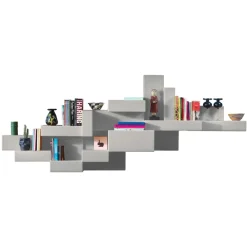 Qeeboo Furnishings-- Primitive Bookshelf - Grey - Bookshelf by Studio Nucleo - Furnishing - Home - Avvenice