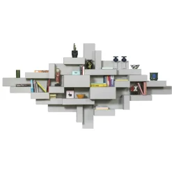 Qeeboo Furnishings-- Primitive Bookshelf - Grey - Bookshelf by Studio Nucleo - Furnishing - Home - Avvenice