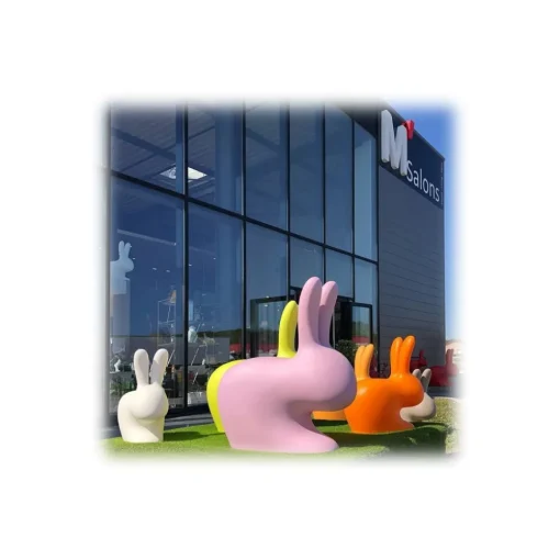 Qeeboo Furnishings-- Rabbit Chair - Light Grey - Chair by Stefano Giovannoni - Furniture - Home - Avvenice