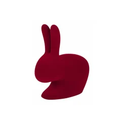 Qeeboo Furnishings-- Rabbit Chair Velvet Finish - Red - Chair by Stefano Giovannoni - Furniture - Home - Avvenice