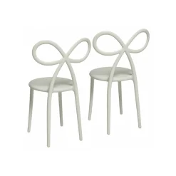 Qeeboo Furnishings-- Ribbon Chair Set of 2 Pieces - White - Chair by Nika Zupanc - Furnishing - Home - Avvenice