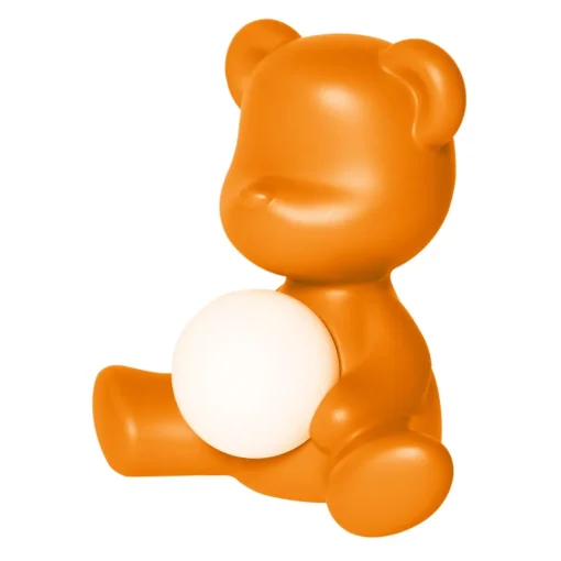 Qeeboo Lighting & Lamps-- Teddy Girl Rechargeable Lamp - Orange - Table Standing Lamp by Stefano Giovannoni - Lighting - Home - Avvenice