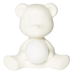 Qeeboo Lighting & Lamps-- Teddy Girl Rechargeable Lamp - White - Table Standing Lamp by Stefano Giovannoni - Lighting - Home - Avvenice