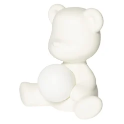 Qeeboo Lighting & Lamps-- Teddy Girl Rechargeable Lamp - White - Table Standing Lamp by Stefano Giovannoni - Lighting - Home - Avvenice
