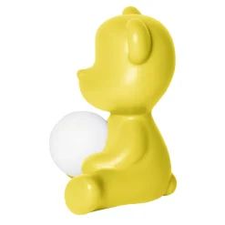 Qeeboo Lighting & Lamps-- Teddy Girl Rechargeable Lamp - Yellow - Table Standing Lamp by Stefano Giovannoni - Lighting - Home - Avvenice