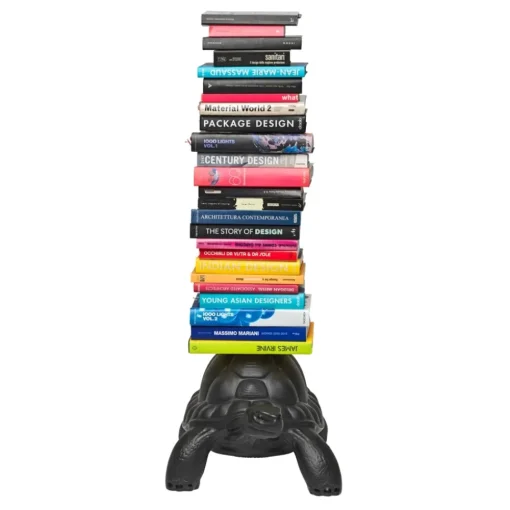 Qeeboo Furnishings-- Turtle Carry Bookcase - Black - Bookcase by Marcantonio - Furnishing - Home - Avvenice