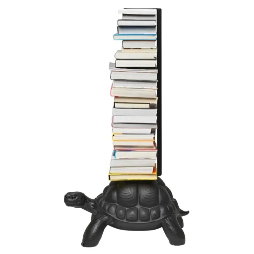 Qeeboo Furnishings-- Turtle Carry Bookcase - Black - Bookcase by Marcantonio - Furnishing - Home - Avvenice