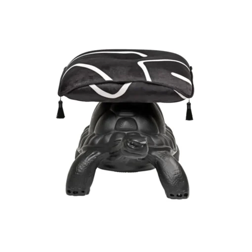 Qeeboo Furnishings-- Turtle Carry Pouf - Black - Pouf by Marcantonio - Furnishing - Home - Avvenice
