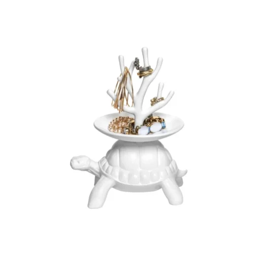 Qeeboo Home Accessories-- Turtle Carry XS Jewelry Tree - White - Jewelry Tree by Marcantonio - Furnishing - Home - Avvenice