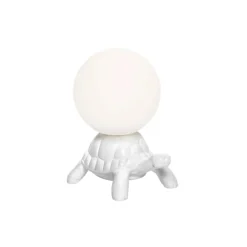 Qeeboo Lighting & Lamps-- Turtle Carry XS Lamp - White - Lamp by Marcantonio - Lighting - Home - Avvenice