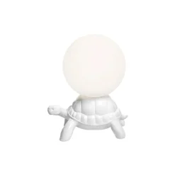 Qeeboo Lighting & Lamps-- Turtle Carry XS Lamp - White - Lamp by Marcantonio - Lighting - Home - Avvenice