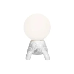 Qeeboo Lighting & Lamps-- Turtle Carry XS Lamp - White - Lamp by Marcantonio - Lighting - Home - Avvenice