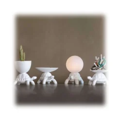 Qeeboo Lighting & Lamps-- Turtle Carry XS Lamp - White - Lamp by Marcantonio - Lighting - Home - Avvenice