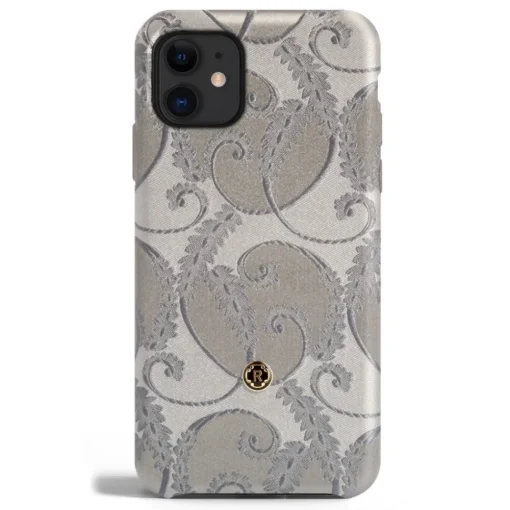 Revested Milano Case-- Silver of Florence - iPhone 11 Case - Apple - Artisan Silk Cover - Avvenice