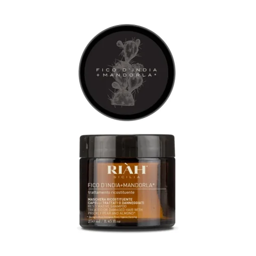 Ri\u00e0h Sicilia Hair Care-Riàh Sicilia - Restorative Mask - Prickly Pear + Almond from Organic Farming - Made in Sicily Italy - Avvenice