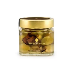 Savini Tartufi Preserved Foods|Truffles-- Peschiole with Summer Truffle - Collection Line - Truffle Excellence - 212 g - Avvenice