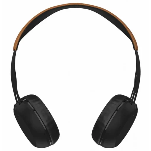 Skullcandy Audio-- Grind - Black / Tan - Bluetooth Wireless On-Ear Headphones with Microphone, Supreme Sound and Powerful Bass - Avvenice