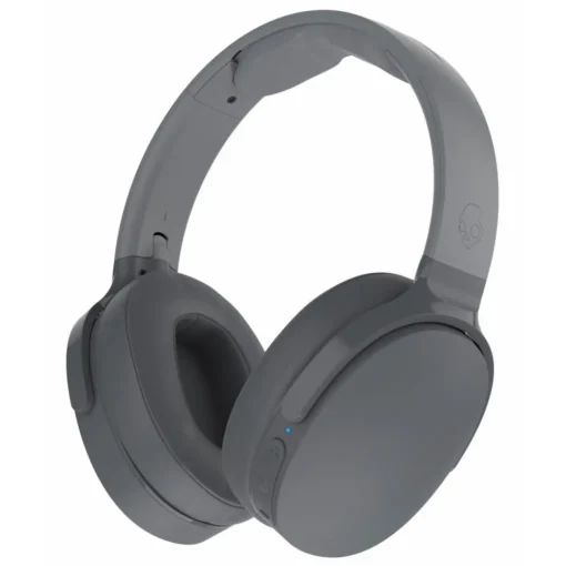 Skullcandy Audio-- Hesh 3 - Grey - Bluetooth Wireless Over-Ear Headphones with Microphone - Noise Isolating Memory Foam - Avvenice