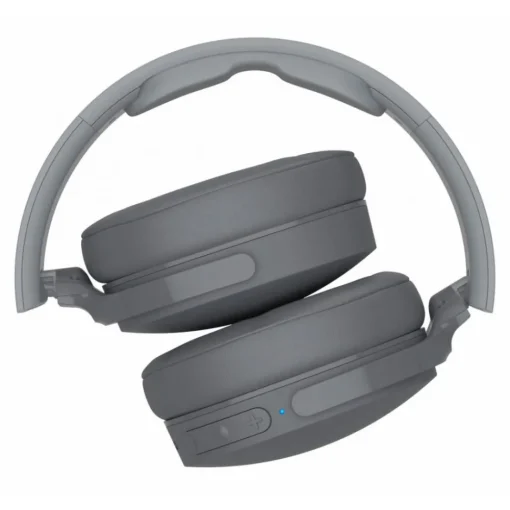 Skullcandy Audio-- Hesh 3 - Grey - Bluetooth Wireless Over-Ear Headphones with Microphone - Noise Isolating Memory Foam - Avvenice