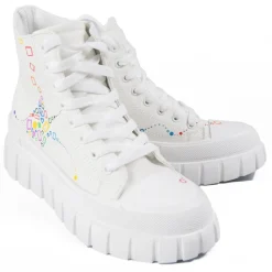 Snob Sneakers Shoes-- Classy Yet Trendy By Veronica Moon - Sneakers - White Leather- Handmade in Italy - Luxury Exclusive Collection - Avvenice