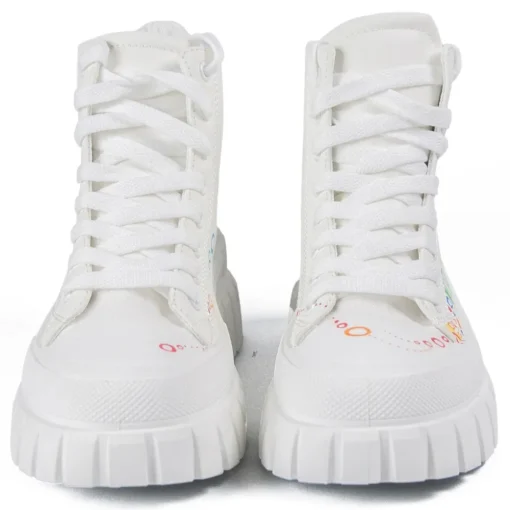 Snob Sneakers Shoes-- Classy Yet Trendy By Veronica Moon - Sneakers - White Leather- Handmade in Italy - Luxury Exclusive Collection - Avvenice
