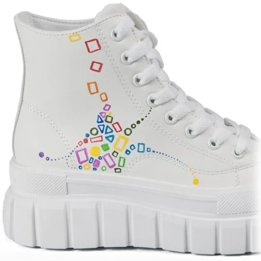 Snob Sneakers Shoes-- Classy Yet Trendy By Veronica Moon - Sneakers - White Leather- Handmade in Italy - Luxury Exclusive Collection - Avvenice