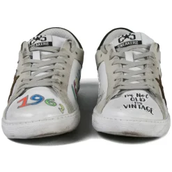 Snob Sneakers Shoes-- You Are A Shining Star By XK - White Leather - Handmade in Italy - Luxury Exclusive Collection - Avvenice