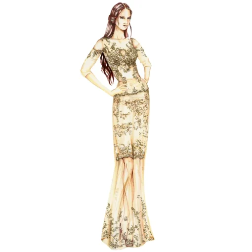 Sofia Provera Skirts|Dresses-- Ambra Skirt - Dress - Luxury Exclusive Collection - Haute Couture Made in Italy - Luxury High Quality Dress - Avvenice