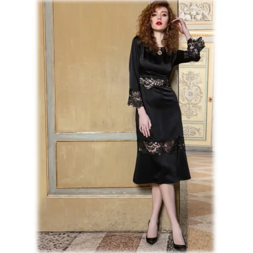 Sofia Provera Dresses-- Ossidiana - Dress - Luxury Exclusive Collection - Haute Couture Made in Italy - Luxury High Quality Dress - Avvenice