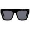 Stella McCartney Sunglasses & Eyewear-- Glossy Black Cat-Eye Sunglasses with Logo - Black Gold - Sunglasses - Eyewear - Avvenice