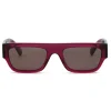 Stella McCartney Sunglasses & Eyewear-- Monogram BCA Square Sunglasses - Fuchsia - Sunglasses - Eyewear - Avvenice