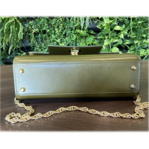 Su\u00e8i Bags-Suèi - Bag of Medium Size of Python, Lizard & Crocodile Leather - Green Water - Handmade in Italy - Luxury Exclusive Collection - Avvenice