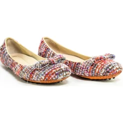 Su\u00e8i Shoes-Suèi - Ballerina Multicolor with Car Shoes Sole - Handmade in Italy - Luxury Exclusive Collection - Avvenice