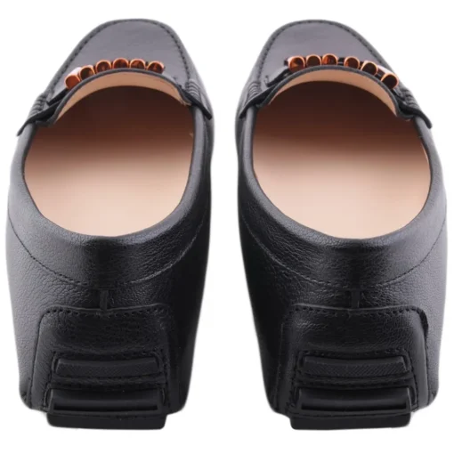 Su\u00e8i Shoes-Suèi - Black Moccasins With Bullets -  Handmade in Italy - Luxury Exclusive Collection - Avvenice