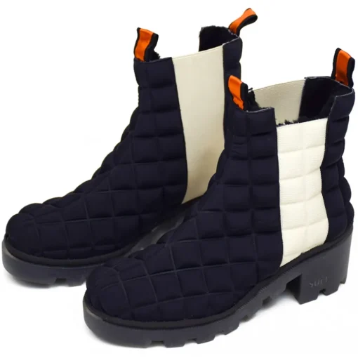 Su\u00e8i Shoes-Suèi - Chelsea Boots of Padded Tech Fabrics - Orange - Beige - Black - Handmade in Italy - Luxury Exclusive Collection - Avvenice