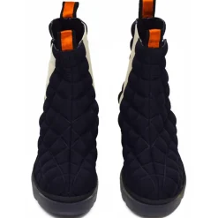 Su\u00e8i Shoes-Suèi - Chelsea Boots of Padded Tech Fabrics - Orange - Beige - Black - Handmade in Italy - Luxury Exclusive Collection - Avvenice