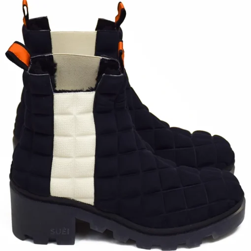Su\u00e8i Shoes-Suèi - Chelsea Boots of Padded Tech Fabrics - Orange - Beige - Black - Handmade in Italy - Luxury Exclusive Collection - Avvenice