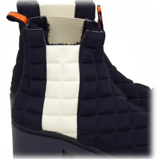 Su\u00e8i Shoes-Suèi - Chelsea Boots of Padded Tech Fabrics - Orange - Beige - Black - Handmade in Italy - Luxury Exclusive Collection - Avvenice