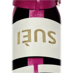 Su\u00e8i Shoes-Suèi - Fuxia Sandals with Logo - White - Fuxia - Handmade in Italy - Luxury Exclusive Collection - Avvenice