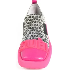 Su\u00e8i Shoes-Suèi - Loafers of Bi-Color Jasquard with Fuxia Tou - Handmade in Italy - Luxury Exclusive Collection - Avvenice
