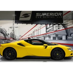 Superior Car Rental Supercar-- Ferrari SF90 Stradale - Yellow - Exclusive Luxury Rent - Avvenice