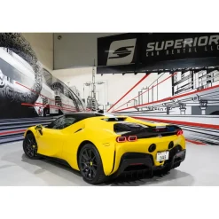 Superior Car Rental Supercar-- Ferrari SF90 Stradale - Yellow - Exclusive Luxury Rent - Avvenice