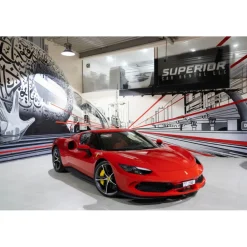 Superior Car Rental Supercar-- Ferrari 296 GTB - Red - Exclusive Luxury Rent - Avvenice