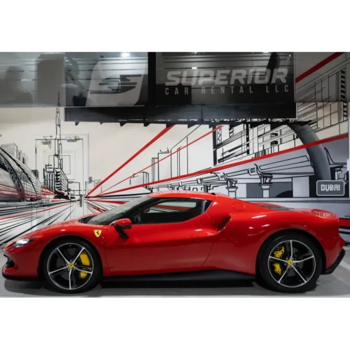 Superior Car Rental Supercar-- Ferrari 296 GTB - Red - Exclusive Luxury Rent - Avvenice