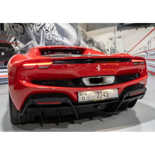 Superior Car Rental Supercar-- Ferrari 296 GTB - Red - Exclusive Luxury Rent - Avvenice
