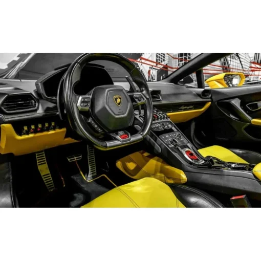 Superior Car Rental Supercar-- Lamborghini Huracan Spider - Yellow - Exclusive Luxury Rent - Avvenice